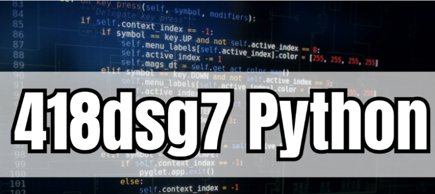 418dsg7 Python